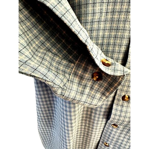 Filson Vintage 100% Virgin Wool Long Sleeve Button Up Plaid Shirt Men's Size L - Picture 5 of 10